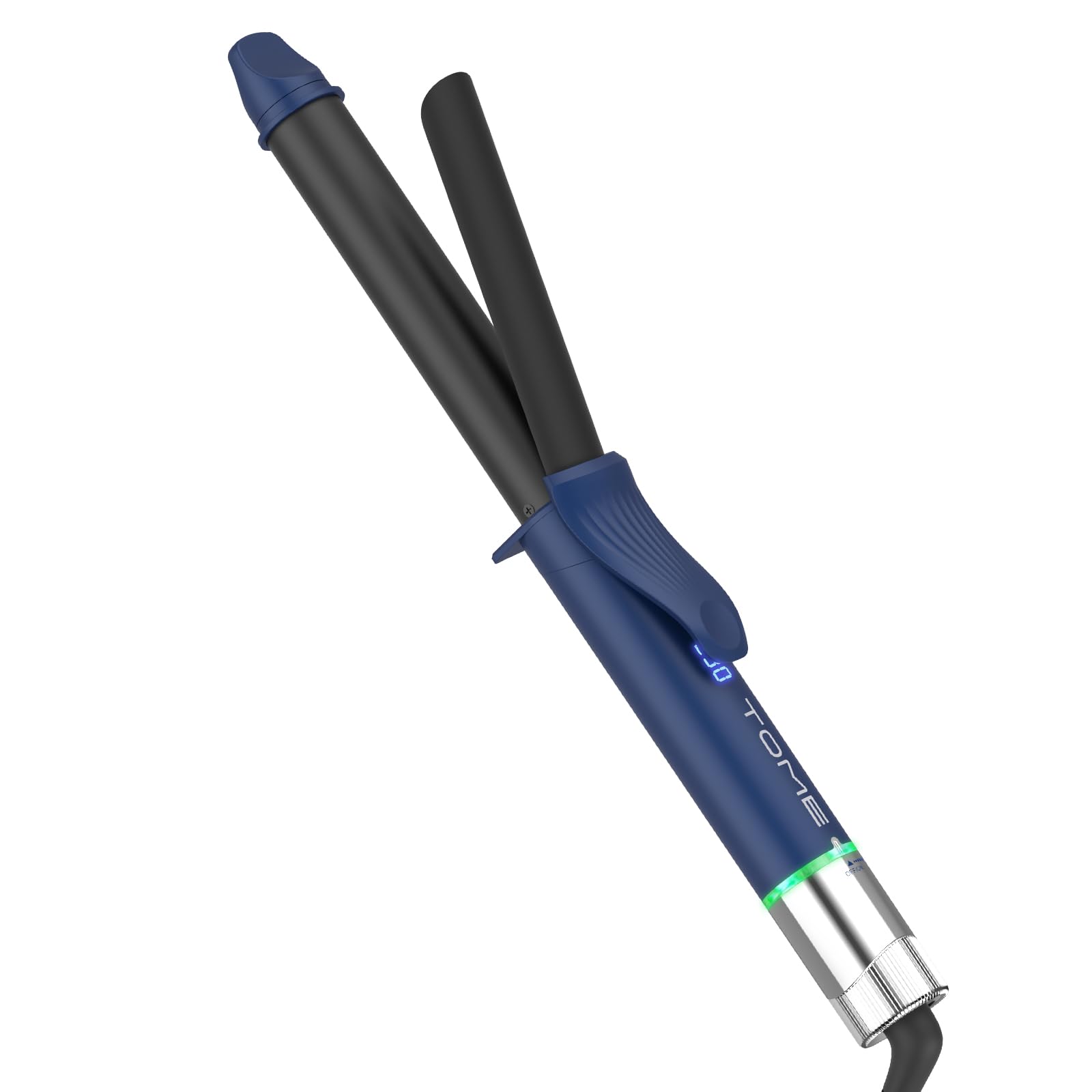 1 Inch Curling Iron with Clamp 6-Level Dial Temp Control 180 450 Tourmaline Ceramic Fast PTC Heating 100