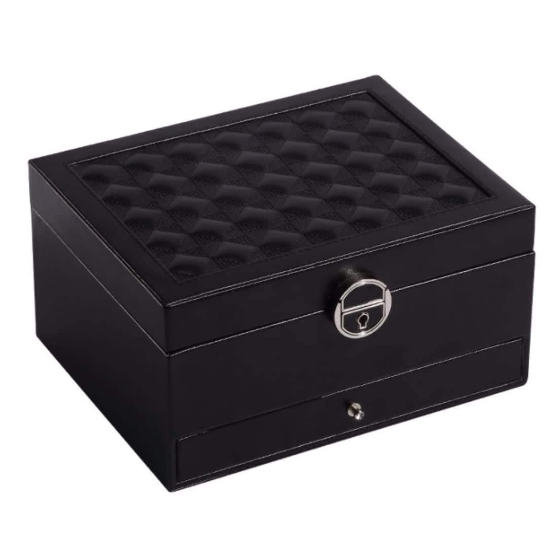 Schmuck-Organizer, Schmuckkästchen, Schmuckkästchen, abschließbar, groß, mit verspiegelten Schubladen, Schmuck-Aufbewahrungskoffer, Ohrringe-Kasten, Schmuckkästchen, Schmuck-Display-Aufbewahrung