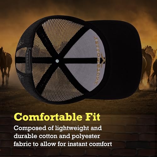Concept One Yellowstone Casquette Trucker Ajustable avec Visière Courbée - 4