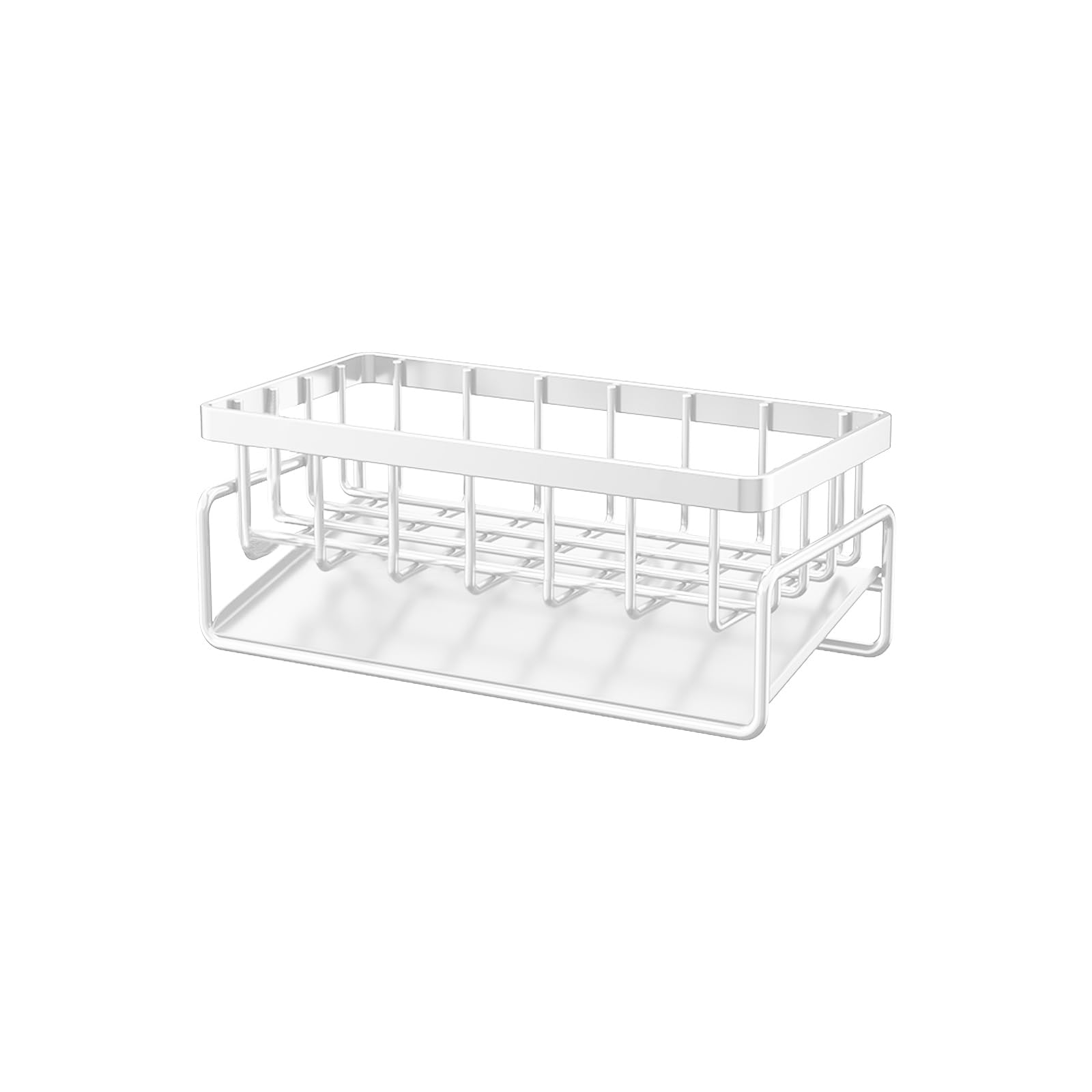 Shurhome Space-Saving Rustproof Rack for Small Sinks | 2-Tier Quick-Dry Carbon Steel Kitchen Rustproof Drainer