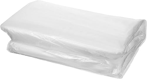 Miniatura 8 de Paños de plástico para pintar de 9 x 100 pies, impermeable, a prueba de polvo, cubierta de plástico transparente para sofá y muebles, cubierta de