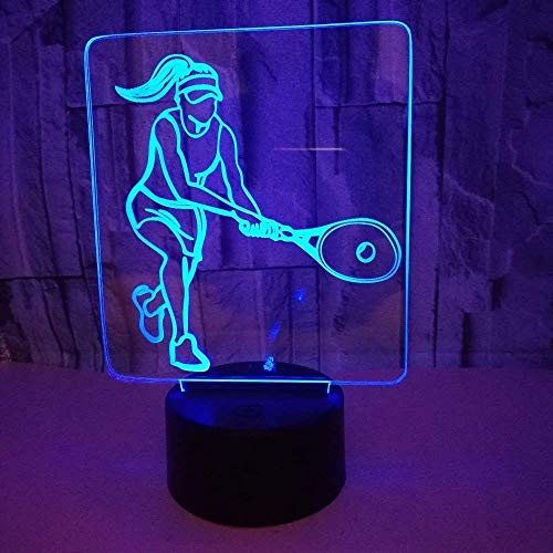Lámpara de Mesa 3D Luz Nocturna LED USB Táctil miniatura 1