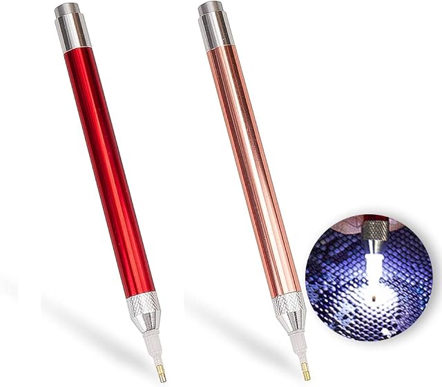 BiBeGoi LED DIY Diamond Painting Illumination Pen with Light,Art Rhinestone Applicator Accessories,5D Gem Jewel Wax Picker Tool Embroidery Supplies Drill Bead Pen for Adult and Kids