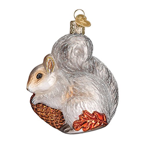 Old World Christmas Ornaments: Wildlife Animals Glass Blown Ornaments For Christmas Tree, Hungry Squirrel #TOP3