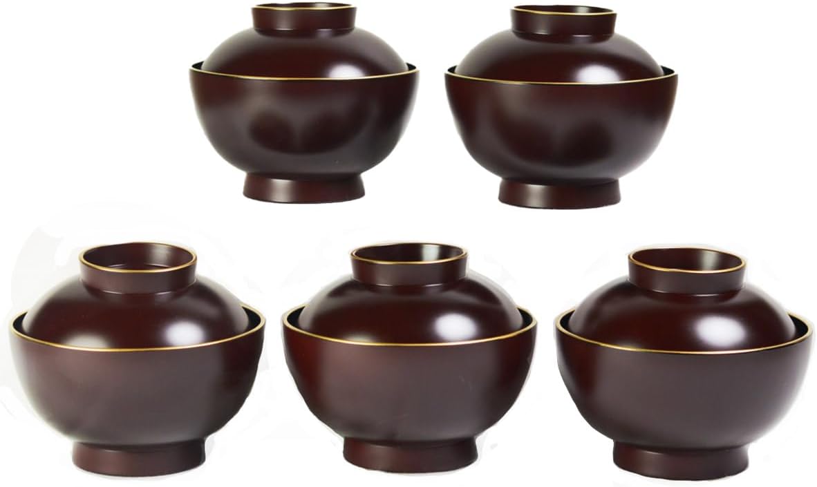 新品✬会津塗り お吸い物椀蓋付き 流れ梅20客 漆器 桐箱入り 会津塗り お吸い物椀蓋付き 流れ梅20客 漆器 桐箱入り Amazon.co