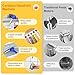 Uspring Electric Pasta Maker, 5-in-1 Handheld Pasta Maker Machine, Portable Noodle Maker with Dough Cutter, Cordless Automatic Noodle Machine, Homemade Spaghetti Maker (Blue)