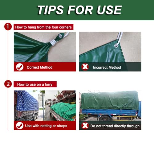 Lona impermeable ultrarresistente de 400 g/m² con ojales de aluminio 7