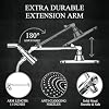 Veken High Pressure Rain Shower Head Combo With Extension Arm Wide veken-high-pressure-rain-shower-head-combo-with-extension-arm-wide