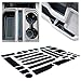 CupHolderHero for Ford F-150 2017-Present Custom Fit Cup, Door, and Center Console Liners 28-pc Set (SuperCrew) (Blue Trim)