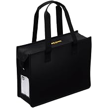Sakura Crepas Notam Office Tote Bag J Zippered Black UNT-A4JC#49