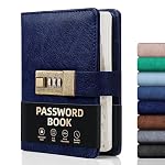 WEMATE – WEMATE Passwortbuch mit Schloss, Passwortbuch mit alphabetis