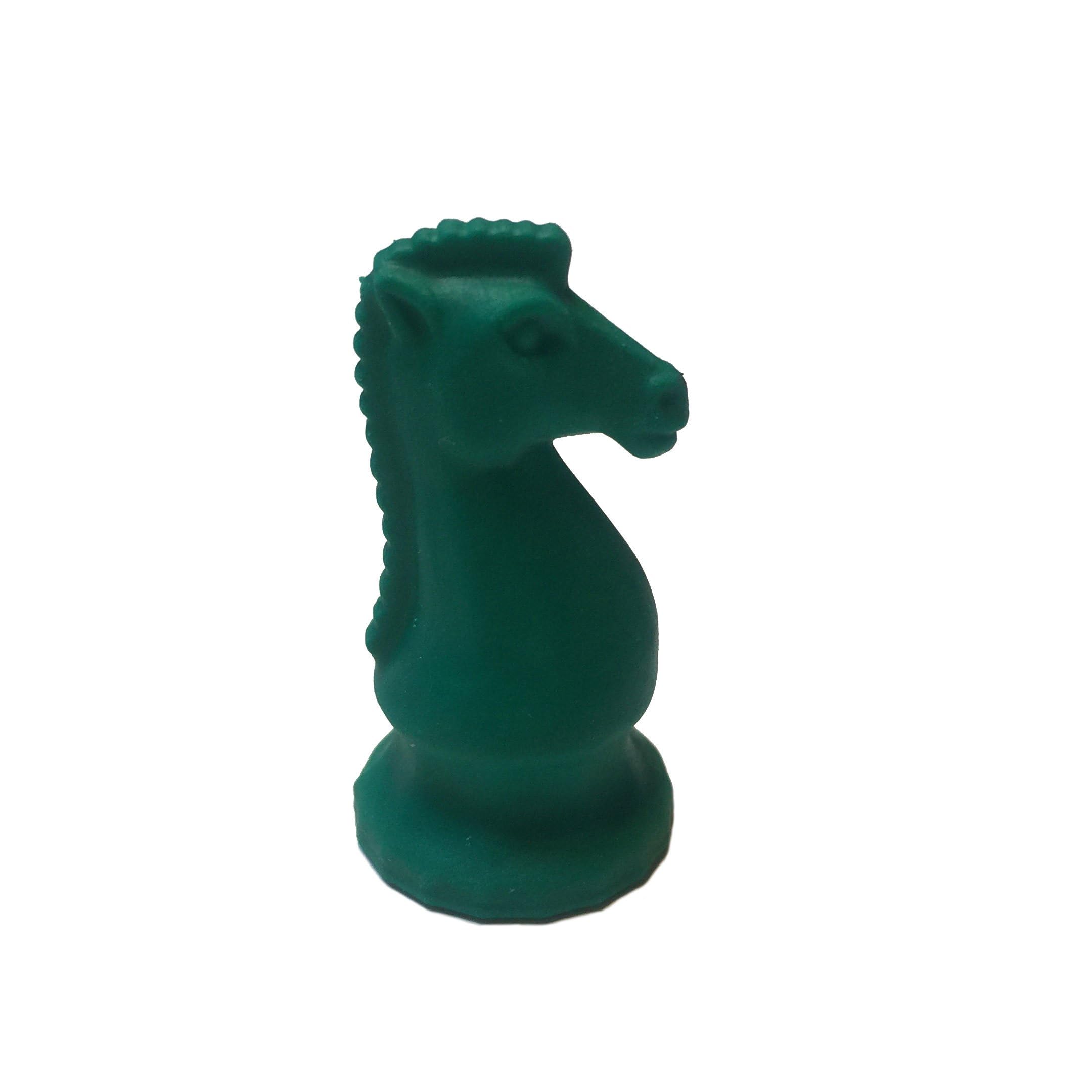 WE Games Green Knight - Gomme da cancellare a scacchi, confezione da 25