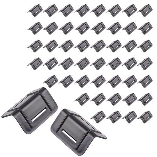 PHMING 50 Stück Kantenschoner L-Form, Kantenschutz Schwarz, PP-Material Kantenschutz Spanngurte, für Transport, Logistik, Behoben, Nur 2 MM Dick