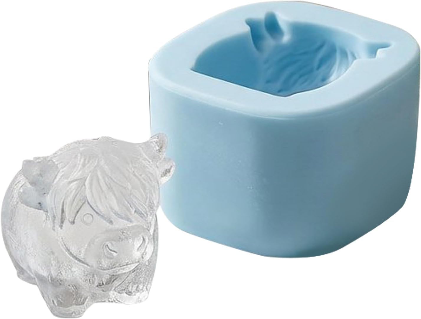Ice Molds | 6 Cavity Shaped Cube Tray, Whiskey Molds - For Whisky Vodka Alcoholic Beverages Soft Drinks