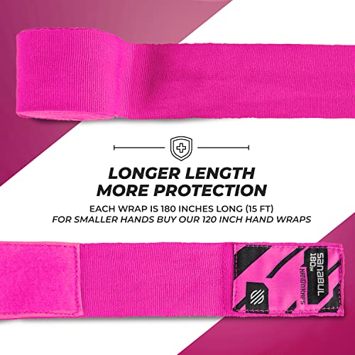 image for Sanabul Elastic 180 inch Boxing Hand Wraps for Boxing Gloves Muay Thai