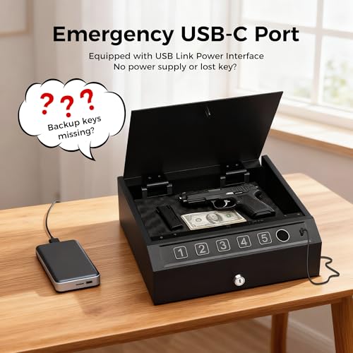 CTSAFEPRO Gun Safe Biometric Fingerprint Gun Safe for Handgun Pistol Safes - image 9