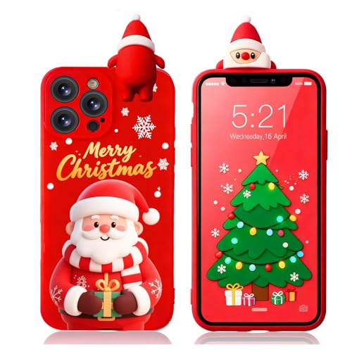 Coque silicone rouge iPhone 13 Pro Max robuste pour femme
