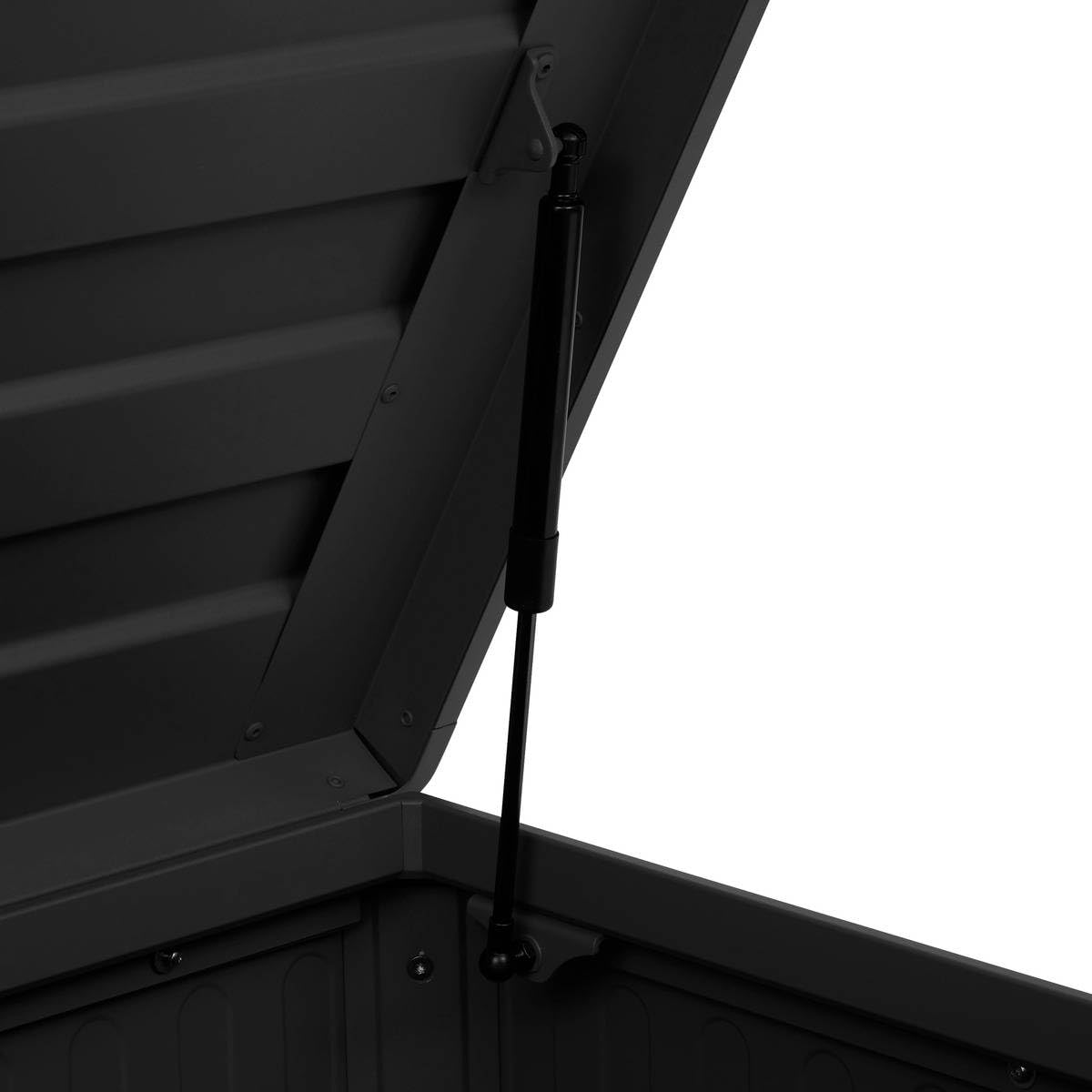HESPERIDE - Coffre de Rangement Extérieur Edenio 670L Graphite - Structure Acier Galvanisé et Aluminium - Etanche et Mobile - Mobilier pour Jardin, Balcon, Terrasse