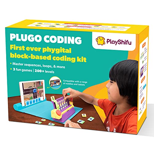 PlayShifu Plugo Coding – Coding Starter kit for Kids | Kit + app with Block-Based Coding Games for Kids 4-10 Years | Works with iOS Devices; Device not Included