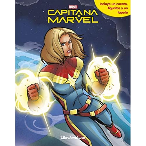 Capitana Marvel. Libroaventuras: Incluye un cuento, figuritas y un tapete