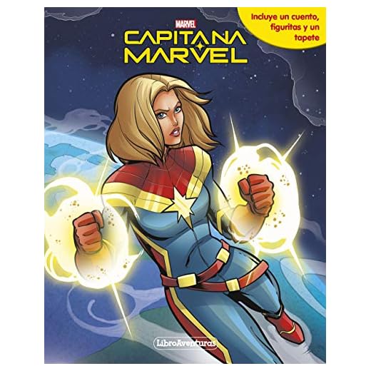 Capitana Marvel. Libroaventuras: Incluye un cuento, figuritas y un tapete