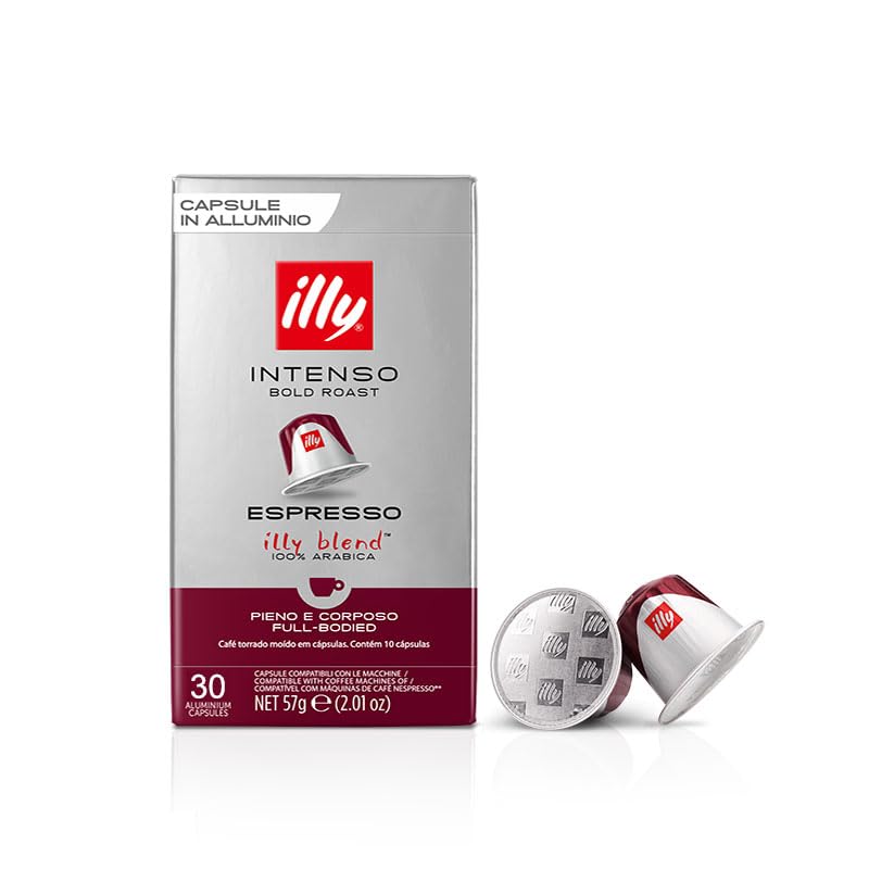 Illy 30 Nespresso Compatible Capsules 3 Packs of 10 Intense Flavour Coffee 1 Count (Pack of 3)
