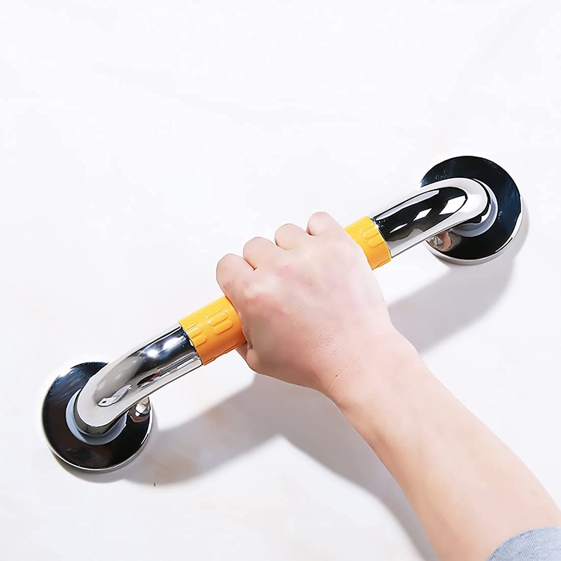 Uchwyt bezpieczeństwa pod prysznic 38 cm antypoślizgowe uchwyty prysznicowe ze stali nierdzewnej nylonowe uchwyty łazienkowe łazienkowe drążki balansowe pomocnicze uchwyty do wanny dla osób starszych