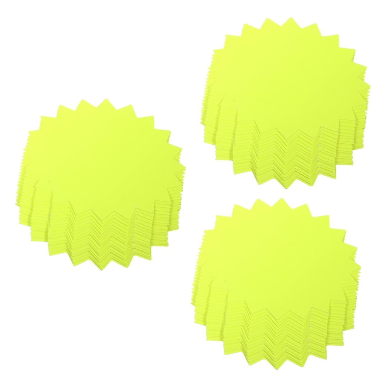 3 Set Di Etichette Adesive Fluorescenti Per Cartelli Da Vendita Al Dettaglio Etichette Di Carta Marroni Di Grandi Dimensioni 80 Pezzi * 3