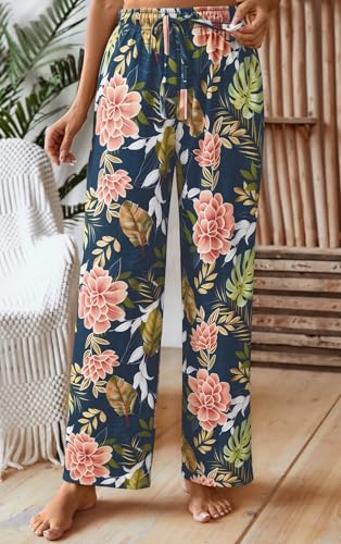 Image of X-Image Women Comfy Casual Pajama Pants with Pockets & Drawstring