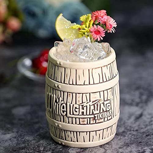 Tiki Mugs Cocktail,Tiki Glasses Tiki Drinkware Ceramic Hawaiian - Tiki bar professional drinkware hawaiian party barware, Great Home Bar Present idea