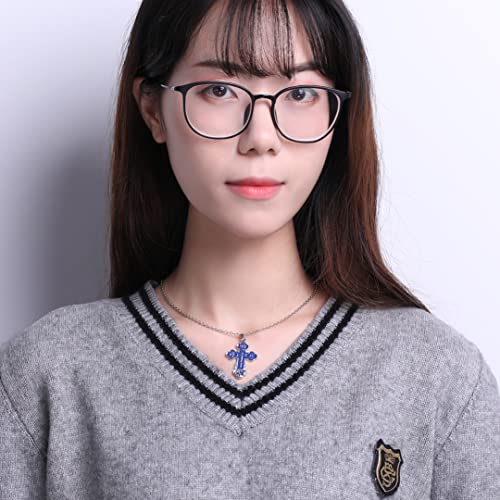 TEAMER Cross Necklace Russian Orthodox Crucifix Eastern Church Necklace Religious Christian Prayer Jewelry for Men Women2