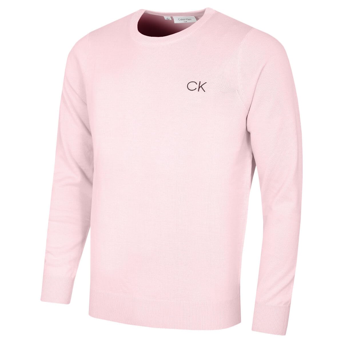 Calvin Klein Men's Pink Round Neck Golf Sweater - Xxxxl