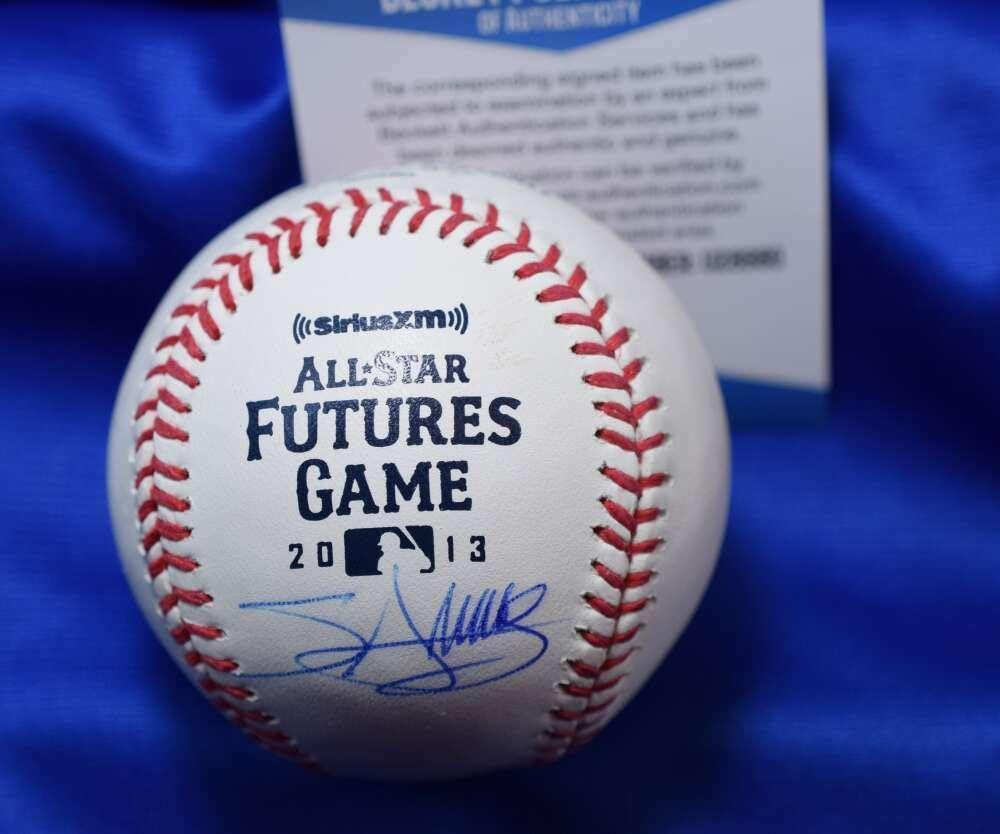 Miguel Sano BGS Beckett Autograph 2013 Futures Major League Signed Baseball - Baseball Slabbed Autographed Cards