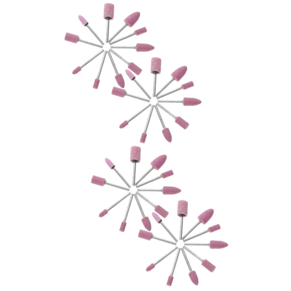 KICHOUSE 2sets Rotary Tool Abrasive Stones High Hardness Grinding Bits Long Life 20pcs*2