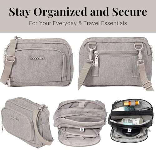Image of Baggallini Triple Zip with Front Wallet /Trifecta RFID Wallet Crossbody