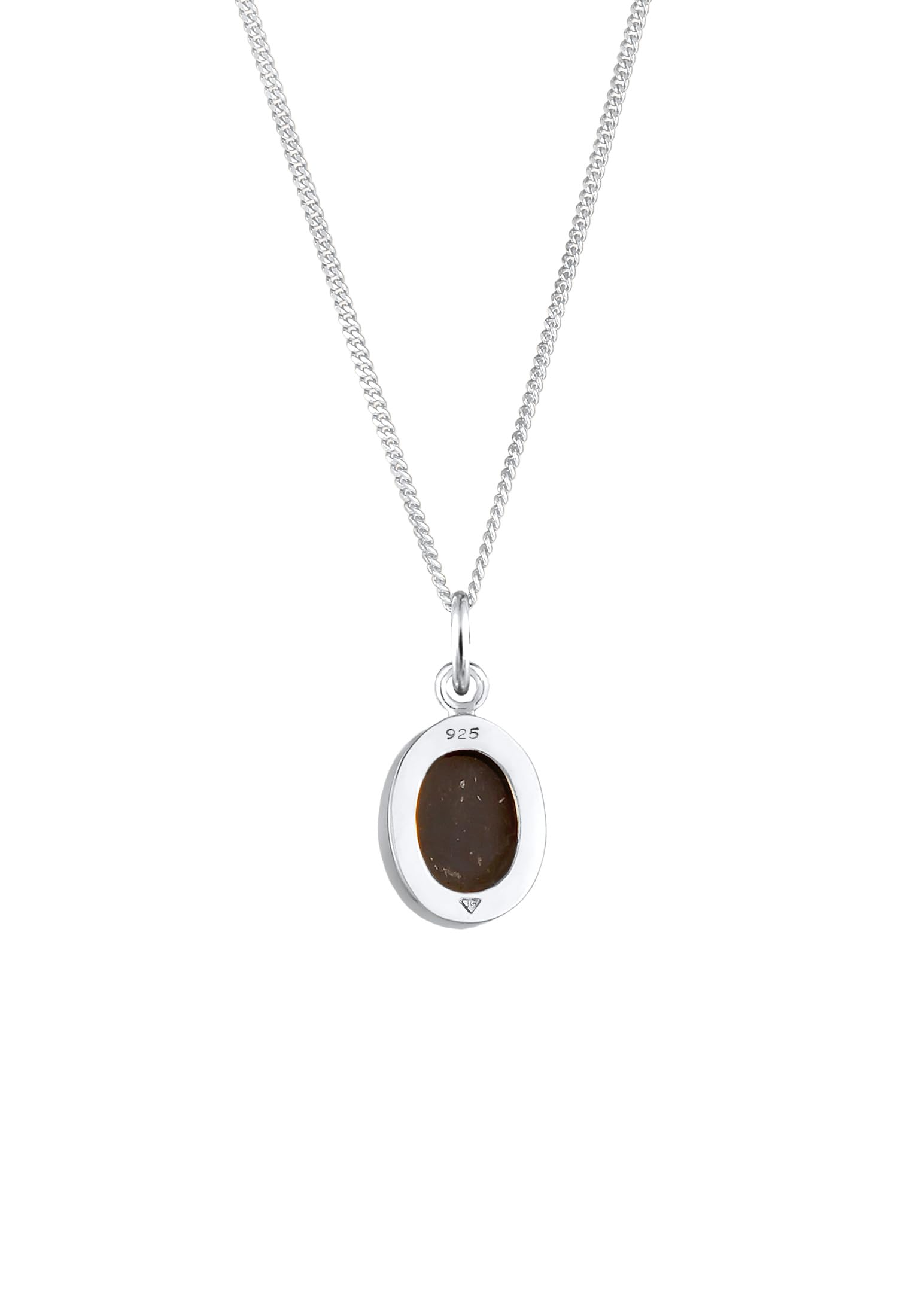 Elli Halskette Damen Edelstein Anhänger mit Malachit 925 Silber