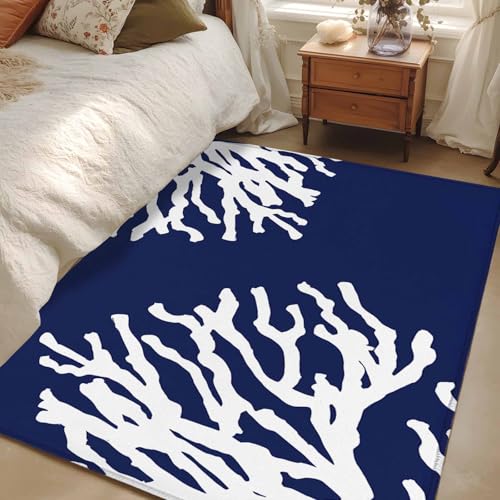 Tapete corredor 82x152 cm coral marino antideslizante miniatura 5