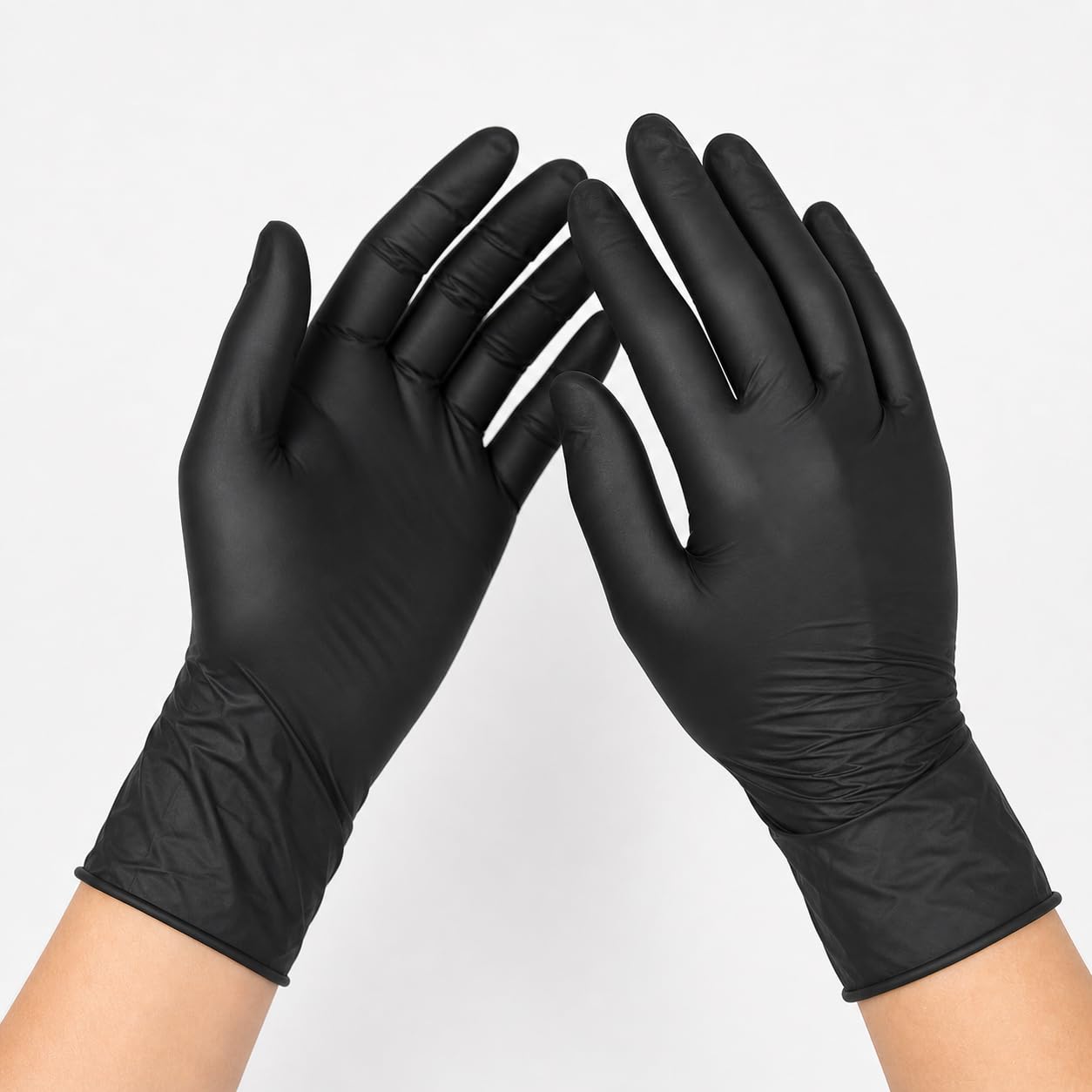 Black Nitrile Disposable Gloves for Cooking, Kitchen Hand Gloves for Food Handling, Cleaning, Hair Dye, Salon & Household Use Pack Of (30, Large)-image-40
