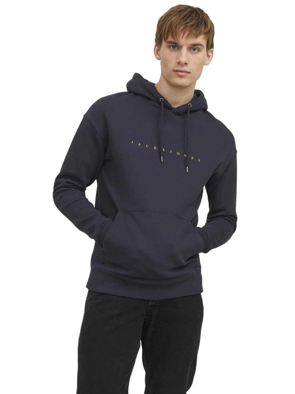 JACK & JONES heren Sweatshirt met capuchon Jjecorp Logo Sweat Hood Noos