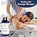 Unscented Massage Oil for Massage Therapy – 100% Natural Body Oil with Sweet Almond, Grapeseed & Jojoba for Premium Glide – Pure Carrier Blend for Aromatherapy – Brookethorne Naturals