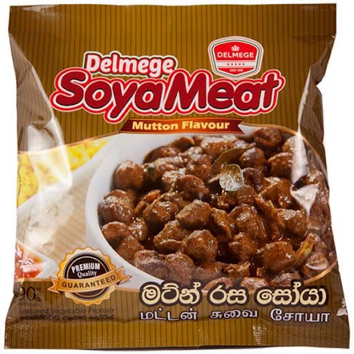 Delmege SOYA Meat | Authentic Sri Lankan Taste | (Mutton Flavour, Pack of 20)