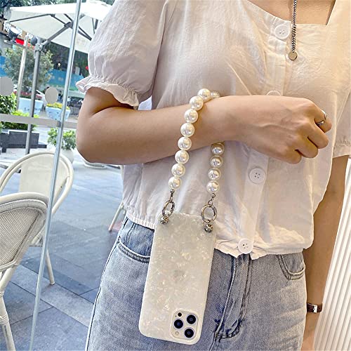 Lmeil Conch Shell Pearl Crossbody Lanyard Bracelet Chain Soft Case For Iphone 11 12 Pro Max Xr X Xs 7 8 Plus Protective Cover,1,For Iphone 12Pro #TOP1