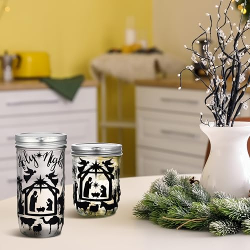 Autocollants crèche de Noël réutilisables pour décorer sans laisser de traces - 5