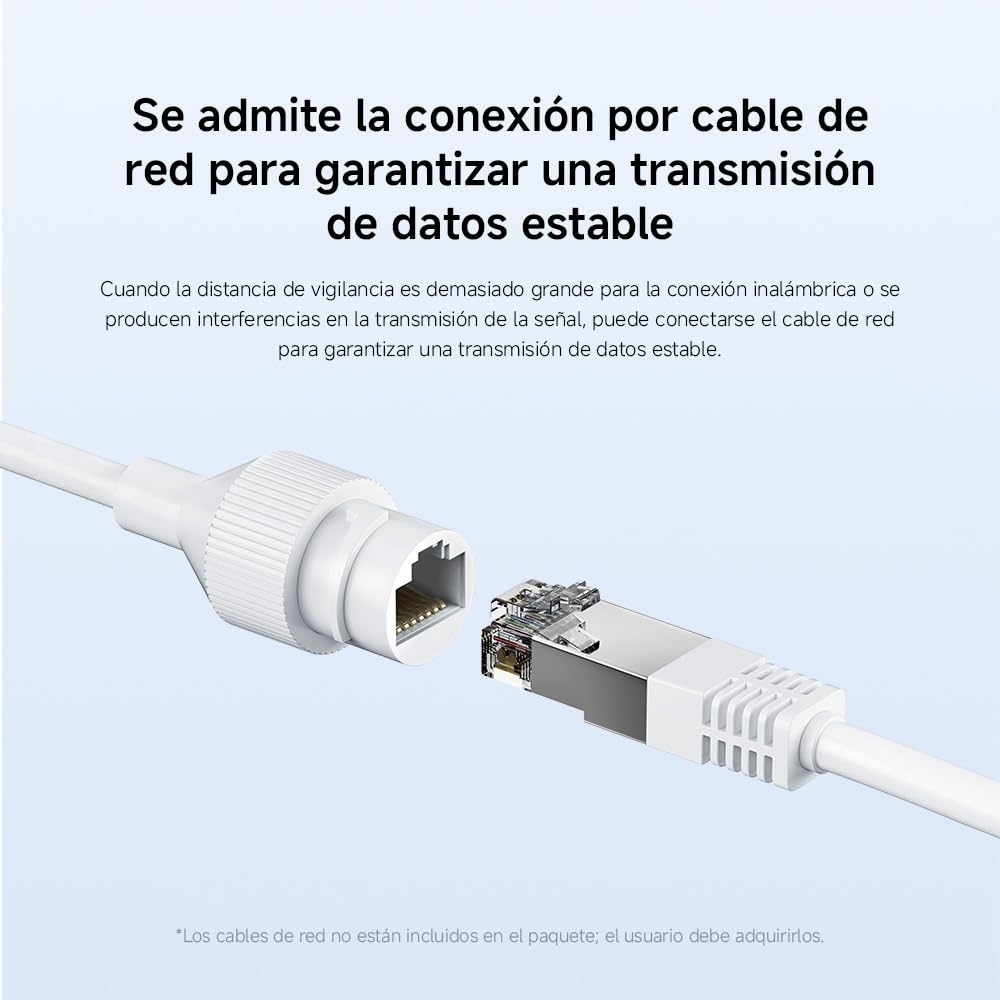 XIAOMI Cámara Exterior CW500 Dual - Calidad de Imagen Ultra HD Doble 2.5K, Detección AI, Wi-Fi 6 de Doble Banda, Chip de Seguridad