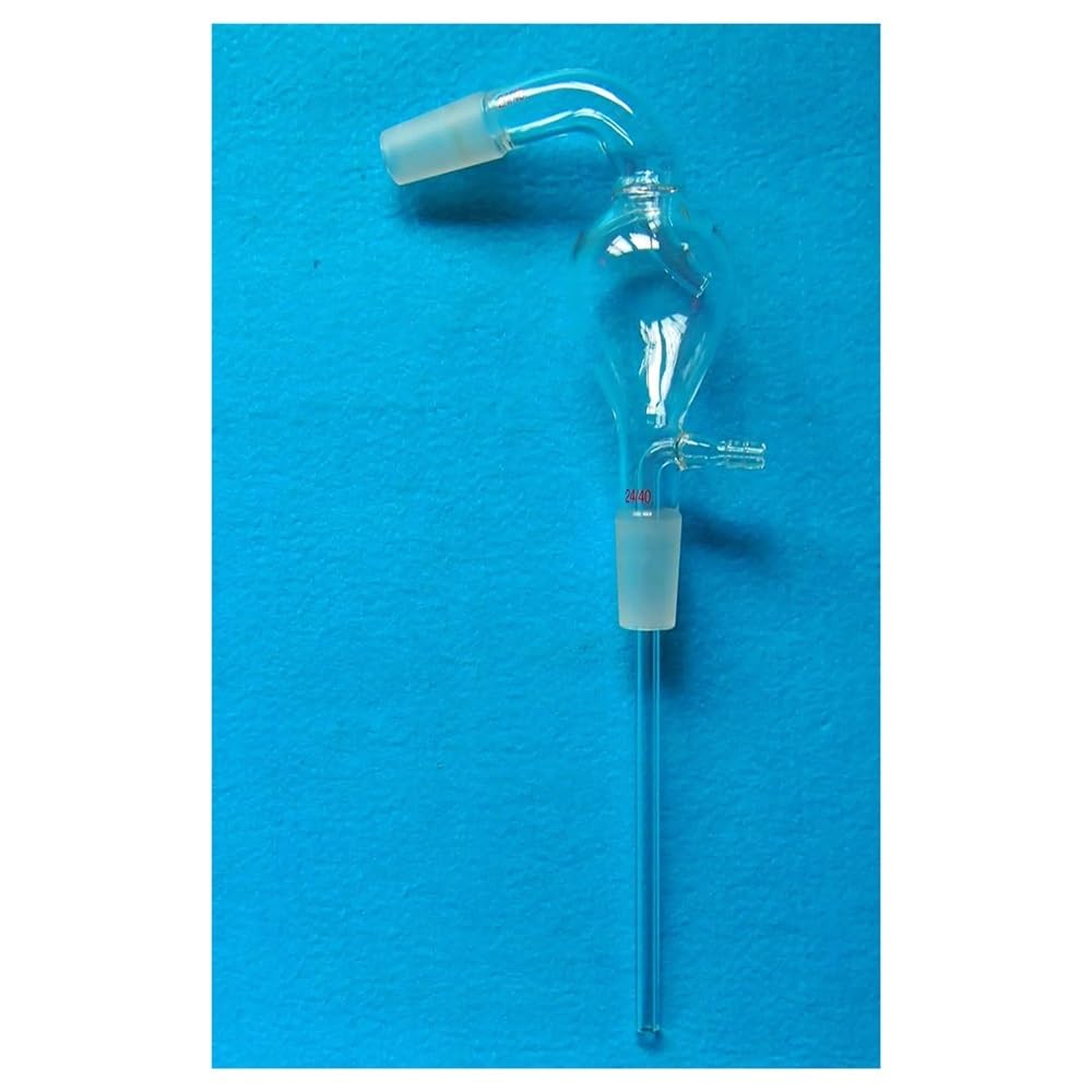 Pochylona materiał laboratoryjny z głową parową szkło 24/40 100 ml Sprzęt laboratoryjny