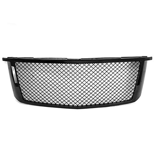 ZMAUTOPARTS Mesh Style Front Upper Hood Grille Grill Gloss Black For 2015-2020 Chevy Suburban/Tahoe