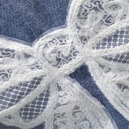 Girls Denim Jacket Loose Bowknot Lapel Button Long Sleeve Outwear Toddler Casual Solid Jackets with Pocket3