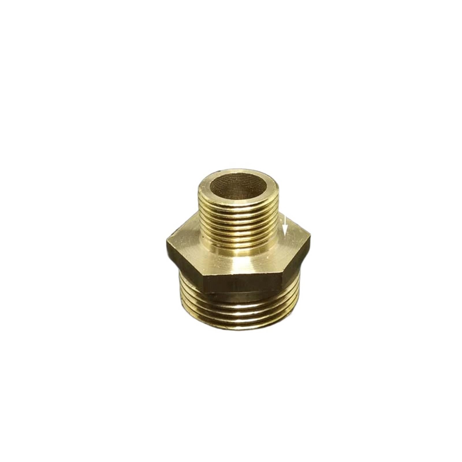 3pc Brass Pipe Hex Nipple Fitting Quick Coupler Adapter BSP Male Thread Reducer(DN10-DN20x38g)
