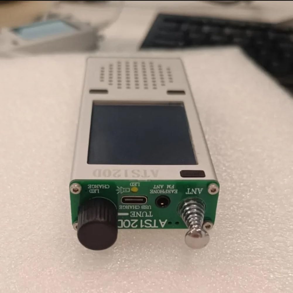 SI4732++Bluetooth+2,4-calowy dotykowy LCD FM, AM, LSB, USB odbiornik radiowy z pasmem lotniczym cyfrowe dekodowane radio srebrny stop aluminium