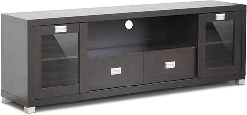 Baxton Studio Gosford Soporte para TV moderno de madera, color café